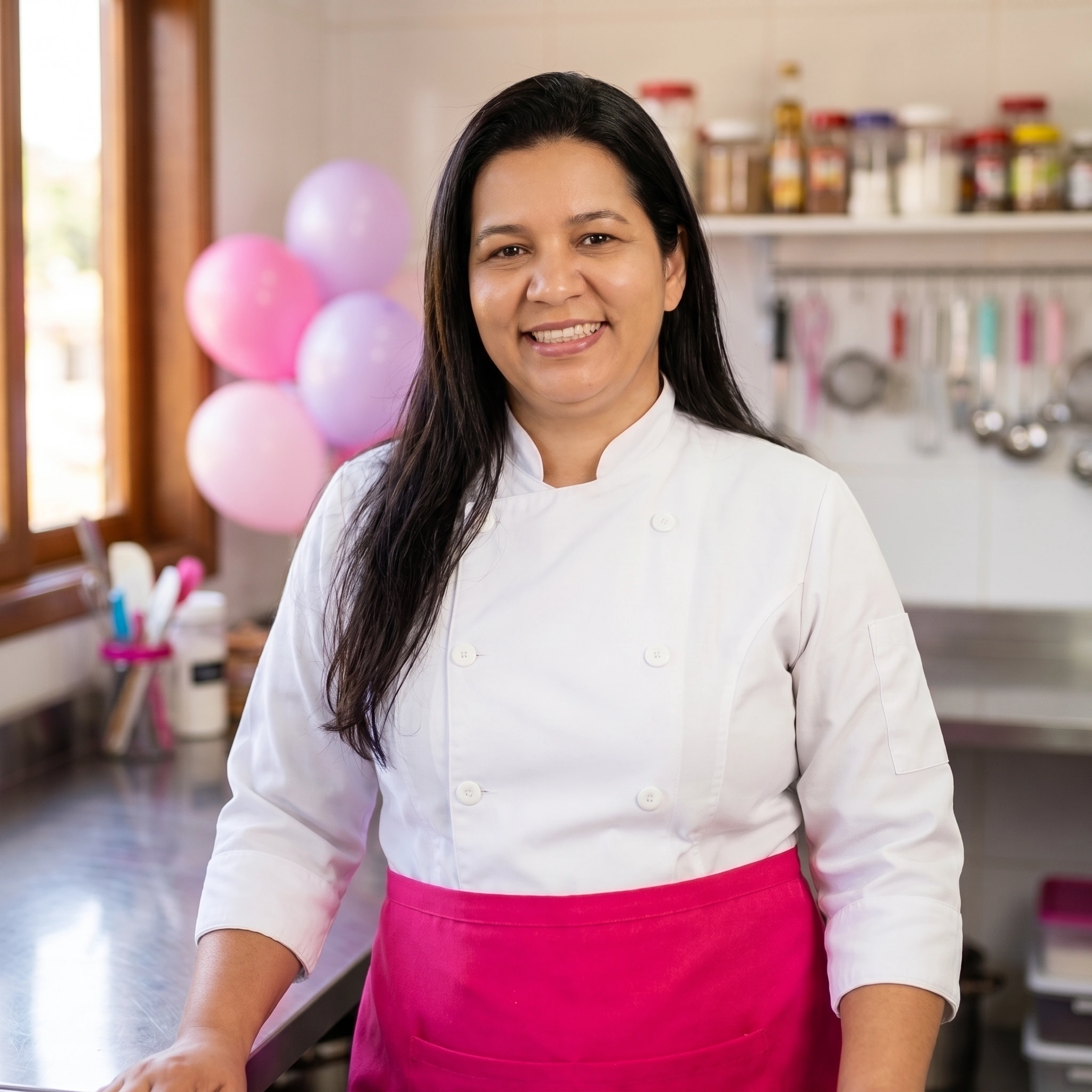 Shay na cozinha da confeitaria
